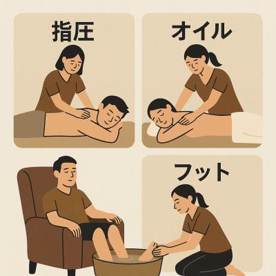 全身按摩要怎麼挑?新手必看的按摩風格比較指南 /全身マッサージの選び方ガイド:初めての方におすすめのスタイル比較 全身按摩要怎麼挑?新手必看的按摩風格比較指南 /全身マッサージの選び方ガイド:初めての方におすすめのスタイル比較