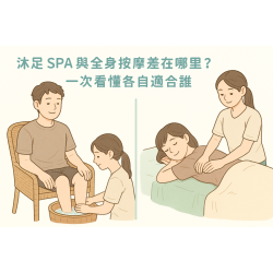 沐足 SPA 與全身按摩差在哪裡？一次看懂各自適合誰 　フットバス SPA と全身マッサージの違いとは？あなたに合うメニューを分かりやすく解説